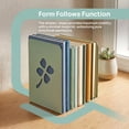 thumbnail image 3 of Unique Bargains 2Pcs Decorative Metal Tree Design Book Ends Green 3.9*5.3*7.9inch, 3 of 5