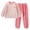C312 Pink, variant on CONZONE Toddler Girls Outfits 2 Piece Set Long Sleeve Cartoon Graphic Tops and Jogger Pants Soft Thick Fall Winter Loungewear Clothes for Girls Size 3-4 Years