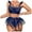 Blue, variant on TSADFHJI Womens Lingerie Pajamas Ribbed Women Lace Lingerie Sets Sheer Bra and Panty Set Underwire Strappy G String Lingerie S White