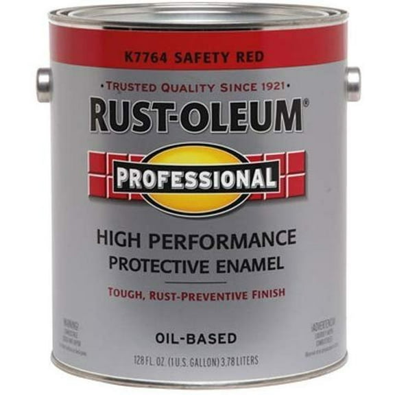RUST-OLEUM K7764-402 Professional 400 Voc Gallon Safety Red Enamel Paint, 1 gal