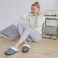thumbnail image 4 of ULTRAIDEAS Women's Comfy Fuzzy House Slippers with Memory Foam, 4 of 5