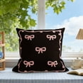 thumbnail image 4 of Uuiauoio Coquette Bow Decorative Throw Pillow Covers 18 x 18, Porch Outdoor Home Decor, Girly Bedroom Sofa Couch Cushion Case Housewarming Gift, 4 of 6