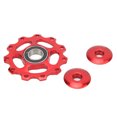 thumbnail image 4 of Mountain Bike Guide Wheel Durable Lightweight Bearing Anode Sturdy Aluminium Alloy 11 Tooth Rear Derailleur PulleyRed, 4 of 8