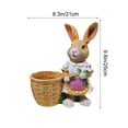 thumbnail image 3 of Dvumao Easter Decorations, Resin Crafts Rabbits Flower Pot Ornaments For Garden Courtyard Decorations Window Sill Microbonsai Easter, 3 of 6