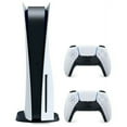 thumbnail image 1 of Restored Sony CFI1015A Playstation 5 Disc Version with Extra DualSense Wireless Controller, Black and White (Refurbished), 1 of 1