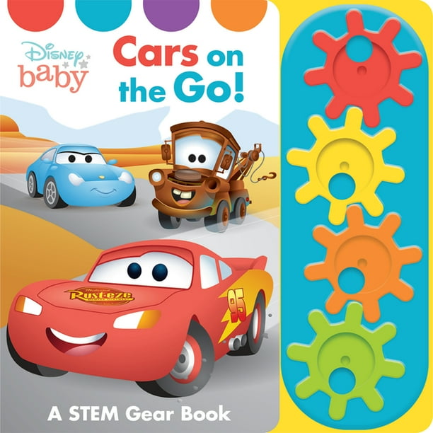 Play A Sound Disney Baby Cars On The Go A Stem Gear Book Board Book Walmart Com Walmart Com