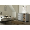thumbnail image 3 of Commode 3 tiroirs avec paniers de rangement pour Enfants, fini Gris clair, collection Cotton Candy de Meubles South Shore, 3 of 14