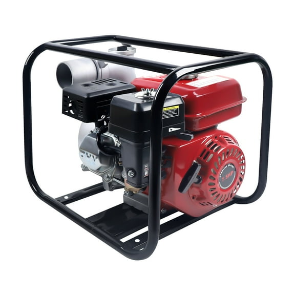 3" Gas Water Semi Trash Pump 4-Stroke High Pressure Garden Irrigation Pump 7.5HP 19.49*14.45*16.73inch for Agricultural Irrigation, Treatment of Industrial Wastewater, Tunnel Drainage