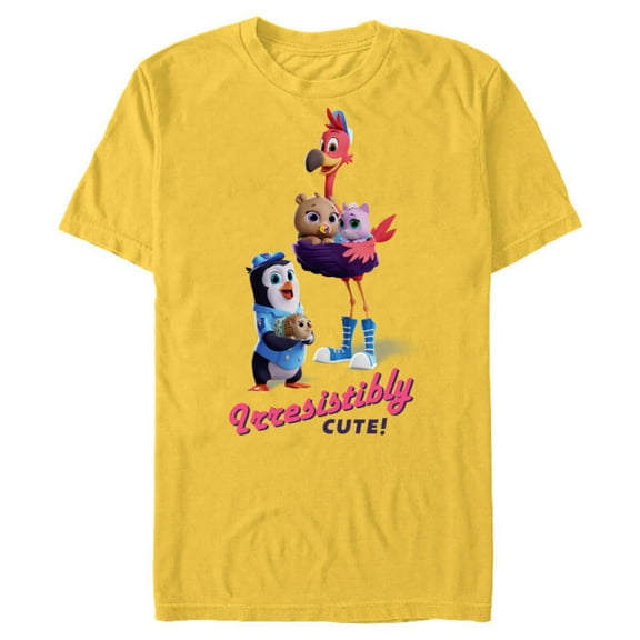 Disney Junior T.O.T.S. Irresistibly Cute - Short Sleeve Blended T-Shirt for Adults- Customized-Yellow