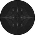thumbnail image 1 of Ahgly Company Indoor Round Patterned Night Black Area Rugs, 5' Round, 1 of 6