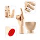 thumbnail image 4 of Modelo de mano de madera figura de mano de maniquí dedos flexibles para modelo de juguete para decoración Amonsee No, 4 of 5
