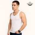 thumbnail image 3 of Diamond Star Men's Undershirts (Pack of 6) - Soft Cotton Blend, Tag less Tank Tops Cotton Spandex Undershirts Sleeveless, A-Shirt Crew Neck - Comfortable Fit, 3 of 6