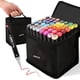 thumbnail image 1 of Juego de rotuladores con alcohol Kebuye, 48 colores, puntas dobles para dibujar, 1 of 9
