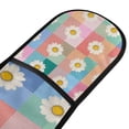 thumbnail image 4 of Yayeee Double Oven Mitt Kitchen Heat Resistant Baking 35" x7" Quilted Glove, Pink Checkered Daisy, 4 of 6