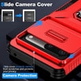 thumbnail image 5 of Funda para GANGXUN Google Pixel 7 - Soporte metálico, Función magnética, Rojo, 5 of 5