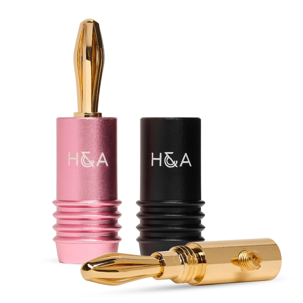 H&A 16 AWG Speaker Wire Cable (100' Spool) Bundle H&A Speaker Connector Banana Plugs, 6 Pairs