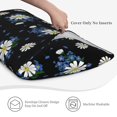 thumbnail image 4 of King Pillow Cases Standard Size - Blue White Daisies Flowers Soft Envelope Closure Microfiber Block Print Pillow Cover, Wrinkle Stain Resistant Travel Pillow Covers Standard Size 20x36in, 4 of 7