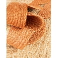 thumbnail image 4 of 2.6x5 Ft Orange & Natural Jute Premium Scalloped Jute Rug – Handcrafted Natural Braided Carpet for Living Room, Bedroom, Entryway – Boho Home Decor, 4 of 5