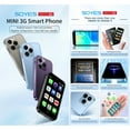 thumbnail image 3 of SOYES XS15 Ultra-thin 3.0Inch Small Phone 2GB+16GB Android 8.1 Dual SIM Standby 3G Mini Smartphone 1000mAh Wifi GPS Mobile Phone, 3 of 12