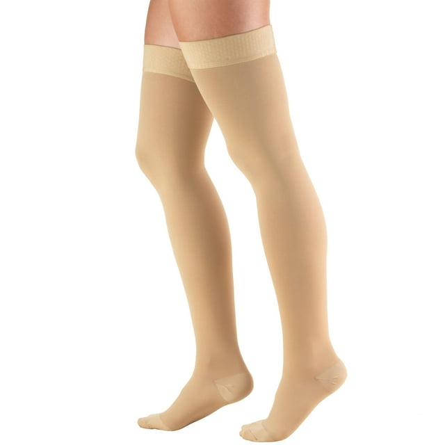 Medias de compresión Truform 8868 20-30 mmHg hasta el muslo, color beige