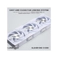 thumbnail image 3 of Phanteks Glacier One 360D30 Premium D-RGB AIO Liquid CPU Cooler, DRGB Pump Cap Design, 3x D30 120mm PWM D-RGB Fans, White, 3 of 5