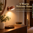 thumbnail image 6 of Rechargeable LED Wall Light, Touch Control Cordless Sconce with Adjustable Lamp Head and Natural Wood Finish, Reading and Accent Lighting for Bedroom, Hallway, Entryway and Living Room, Style B, 6 of 21