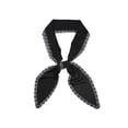 thumbnail image 1 of INSPIRAR CHIC Bufanda de Cinta para Mujeres con Bordado de Encaje, Pañuelo Delgado, Cinturón Largo, Negro, 1 of 4