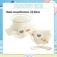 thumbnail image 3 of Sombrero de 52-54cm de circunferencia, Sombrero de Paja de verano para niños, sombrero de playa a cuadros, patrón de amor, sombrero para el sol y conjunto de bolsa de paja, 3 of 6