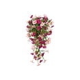 thumbnail image 2 of Beautynvta Artificial Hanging Flowers Outdoor, Faux Plastic Hanging Plants Fake Morning Glory Vine with Eucalyptus UV Resistant for Outside Planter Porch Patio Balcony Yard Decor, 2 of 6