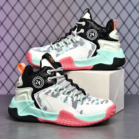 

Boys Sports Shoes Spring And Autumn Boys Sports Shoes Basketball Wear-resistant Breathable Children s Shoes Middle-aged Children s Youth Boys Shoes