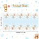 thumbnail image 2 of Mantel de plástico Tatuo con osito de peluche para baby shower, 137 x 274 cm, 3 unidades, 2 of 6