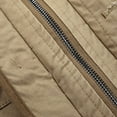 thumbnail image 3 of Tawop Mens Coats Long Sleeve Zip Hoodless Casual Solid Mens Gift,Khaki,L, 3 of 8
