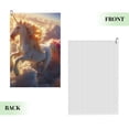 thumbnail image 2 of Naloa Rainbow Cloud White Horse Golf Towel Golf Gift for Men and Women Golf Towel with Carabiner Clip to Quickly Remove Mud, Dirt and Sweat, 2 of 8