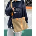 thumbnail image 2 of Kukuzhu Canvas Tote Bag Women Large Chic Elegant Casual Shoulder Bag Handbag, 2 of 7