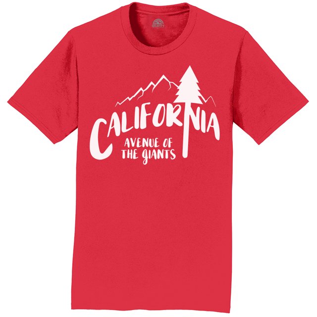 Camiseta de manga corta Gravity Outdoor Co. Avenida de las gigantes Logotipo blanco Rojo 2X-Large