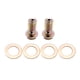 thumbnail image 5 of Kit de mangueras de freno Kit de línea de manguera de freno de acero inoxidable trenzado de 18 pulga Abanopi Kit de mangueras de freno, 5 of 6