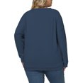 thumbnail image 4 of NISVIYA Winter Oversized Sweatshirts for Women Fall Trendy Basic V Neck Long Sleeves Pullover, 4 of 6
