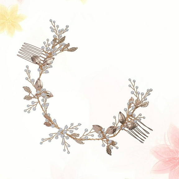 LOLIPPYY Leaf Style Hair Comb Wedding Hairpiece Decorative Comb for Bridesmaids, Elegant Bridal Hair Accessory 1 Set