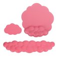 thumbnail image 1 of Uxcell Cloud Keyboard Wrist Rest Set, Memory Foam Wrist Pad Support Ergonomic Mouse Pad Red, 1 of 7