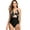 Flo-Bla, variant on Charmo V Neck One Piece Swimsuits Lace-up Back Monokini Bathing Suit for Women