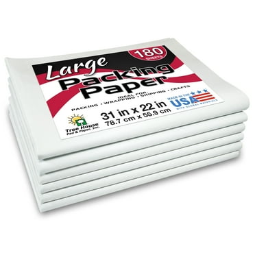 Tree House Pad & Paper -Packing Paper Sheets for Moving - 180 Sheets of Newsprint Paper - Must Have in Your Moving Supplies - 31" x 22" - Made in USA