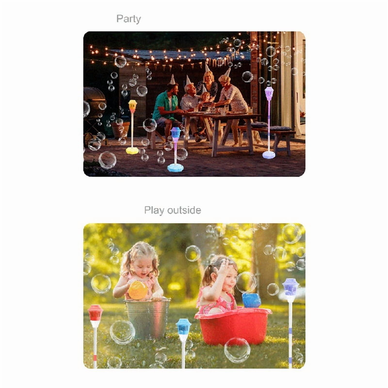 Automatic Bubble Machine with Light Vertical Bubble Machine for Birthday Outdoor Wedding Christmas Parties Red