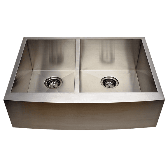 33 inch Farmhouse/Apron Front 40/60 Bowl Kitchen Sink