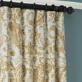 thumbnail image 3 of Edina Washed Mustard Printed Cotton Curtain (1 Panel), Edina Washed Mustard, 50W X 96L, 3 of 6