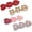 red biue brown pink, variant on Heart Button Hair Clips Snap Clips,4-Pack Cute Preppy Barrettes for Women,Y2k Gingham Hairpins for Thin Fine Thick Hair Accessories