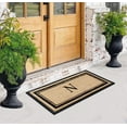 thumbnail image 5 of A1HC Natural Coir & Rubber 24x48 Monogrammed Plain Border Doormat, Heavy-Duty, Low-Profile, Anti-Shed, Easy to Clean, 5 of 6