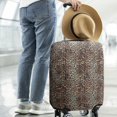 thumbnail image 2 of Brown and Black Leopard Print Luggage Cover Fashion Suitcase Cover Baggage Covers Fit 25-28 Inch Luggage (Go Travel), 2 of 5