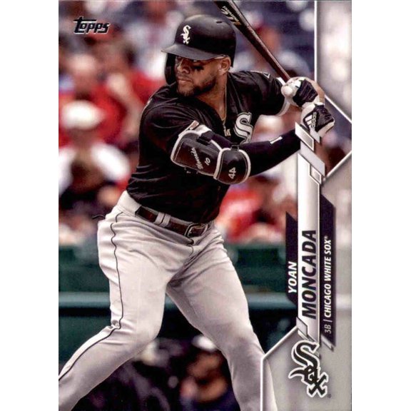 2020 Topps Series 1 Base #129 Yoan Moncada Chicago White Sox Baseball Card Chicago White Sox MLB Baseball Trading Card