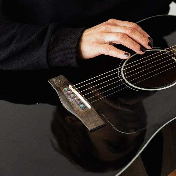 USHOBE Acoustic Guitar Accessories Cylindrical Guitar Bridge Pin Pegs 6Pcs