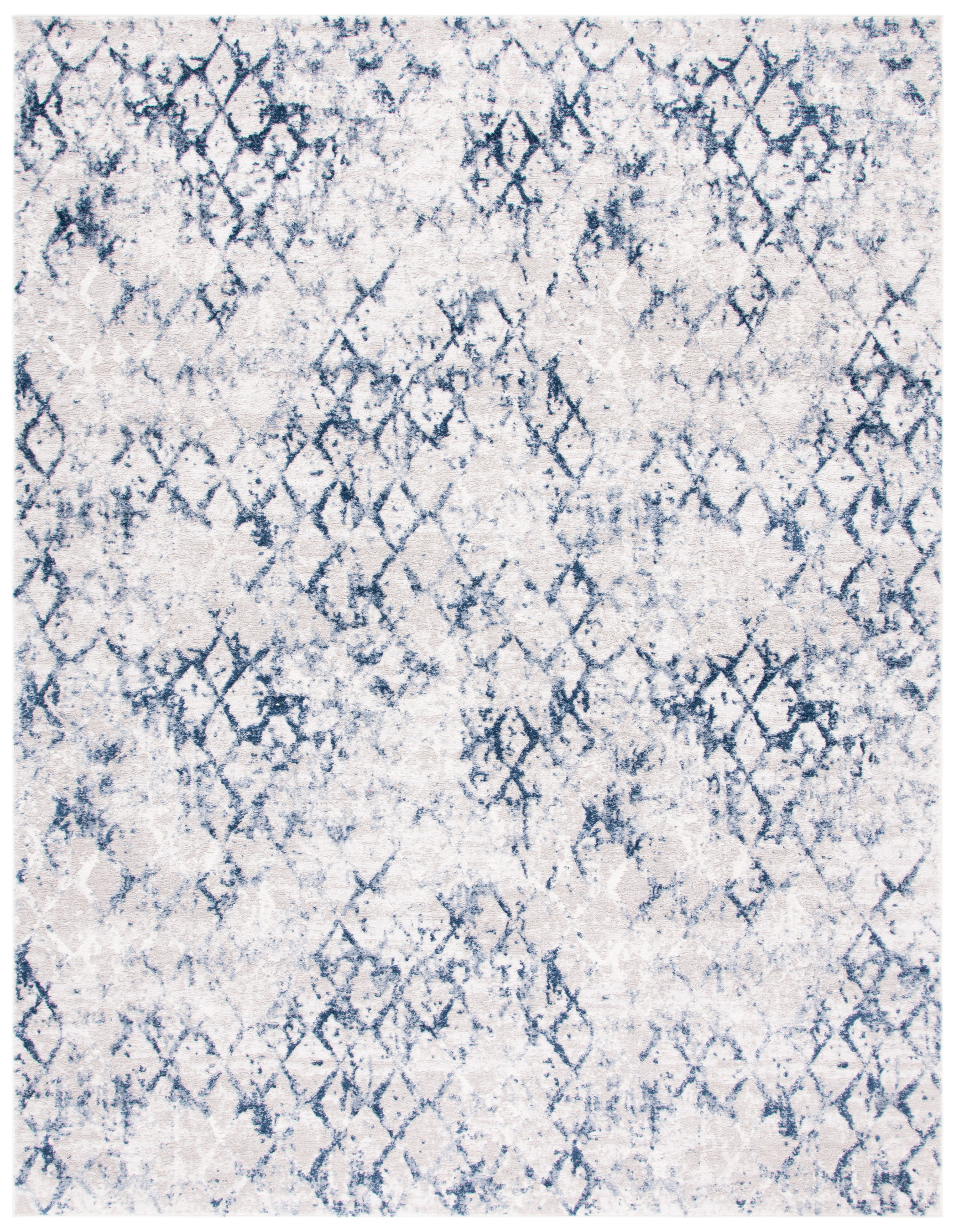 SAFAVIEH Amelia Roslyn Abstract Area Rug, Gray/Navy, 11' x 15'